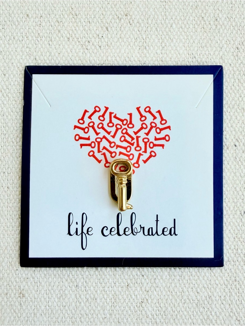 *Key Charm* KEEP COLLECTIVE Retired Gold